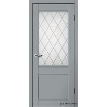 Полотно дверное Fly Doors CLASSIC С1 эмалит серый ПО 800мм; Сибирь Профиль