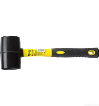 Киянка резиновая черная резина 0.68 кг фибергласовая ручка