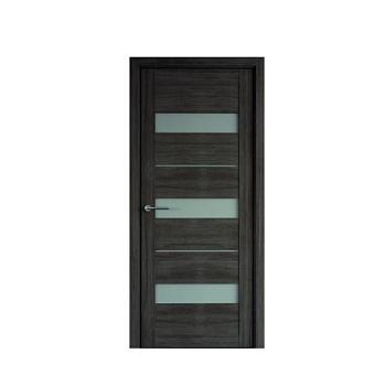 Полотно дверное Фрегат эко-шпон Прага серый кедр 900мм стекло мателюкс
