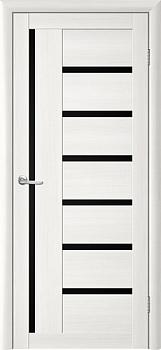 Полотно дверное Фрегат ЕсоТех Тренд Т-3 лиственница белая 800мм стекло черное