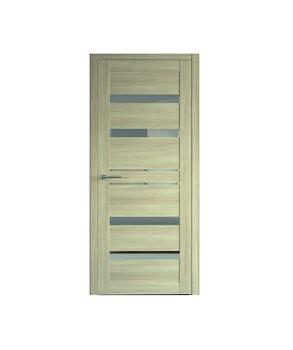 Полотно дверное Фрегат эко-шпон Дрезден лиственница мокко 600мм зеркало