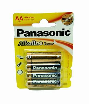 Батарейка щелочная Panasonic Alkaline LR6 (AA) 1,5В  бл/4