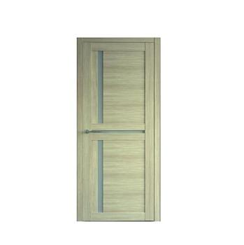 Полотно дверное Фрегат эко-шпон Кельн лиственница мокко 900мм стекло матовое