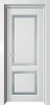 Полотно дверное ПВХ Софт SKY белый бархат 700мм стекло сатинат