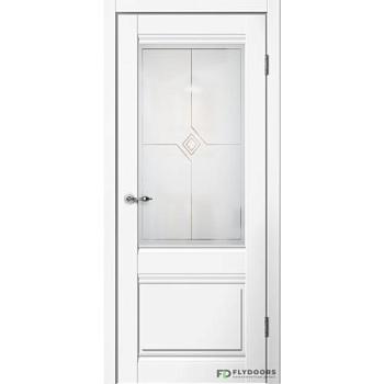 Полотно дверное Fly Doors Estetic E01 эмалит белый ПО 600мм; Сибирь Профиль