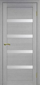 Полотно дверное Турин_505.12.70 эко-шпон серый-Панель/Мателюкс