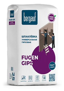 Шпаклевка универсальная гипсовая Fugen Gips 25кг/49; Bergauf (Бергауф)