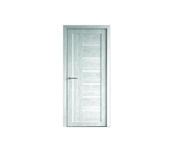 Полотно дверное Фрегат эко-шпон Мадрид дуб нордик 900мм стекло белое