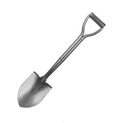 Лопата саперная ЛКО рельсовая сталь Урожайная сотка металл/ч V-ручка MINI S520D; Ж0913