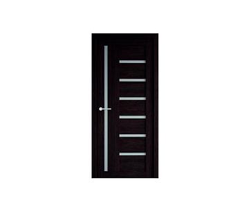 Полотно дверное Фрегат эко-шпон Мадрид темный кипарис 900мм стекло мателюкс