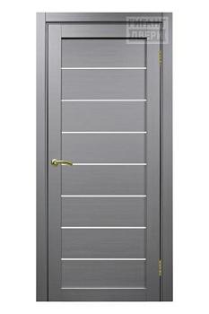 Полотно дверное Турин_508.12.60 эко-шпон серый-Панель/Мателюкс
