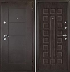 Дверь металлическая Форпост Квадро 860х2050мм R серый графит/венге