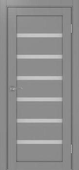 Полотно дверное Турин_507.12.60 эко-шпон серый-Панель/Мателюкс