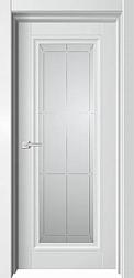 Полотно дверное ПВХ Софт OTTO Белый бархат 900мм стекло сатинат