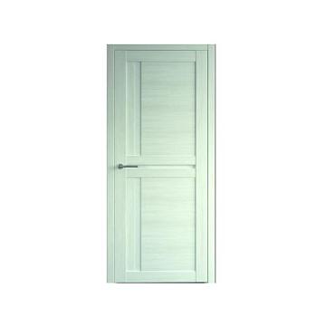 Полотно дверное Фрегат эко-шпон Кельн белый кипарис 900мм стекло белое