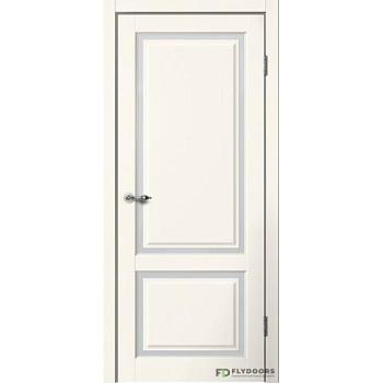 Полотно дверное Fly Doors Estetic E02 эмалит ваниль ПО 600мм; Сибирь Профиль