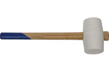 Киянка резиновая белая резина 0.68 кг деревянная рукоятка; TOOLBERG, 3304103