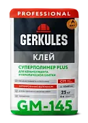 Клей для кафеля суперполимер PLUS PRO GM-145 25 кг/48/56; ГЕРКУЛЕС 