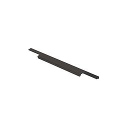 Ручка мебельная торцевая 400 мм матовый черный; RT-001-400 BL