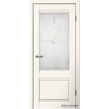Полотно дверное Fly Doors Estetic E01 эмалит ваниль ПО 700мм; Сибирь Профиль