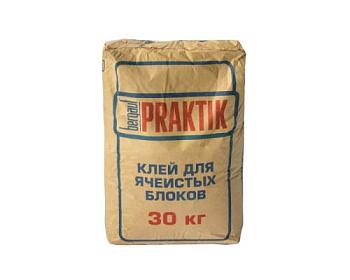 Клей для ячеистых блоков морозостойкий Praktik 30 кг/48; BERGAUF (Бергауф)