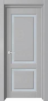 Полотно дверное ПВХ Софт SKY серый бархат 900мм стекло сатинат