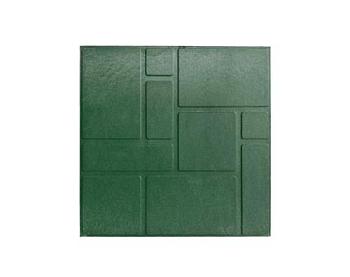 Плитка тротуарная полимерная 330х330х35 мм Зеленая