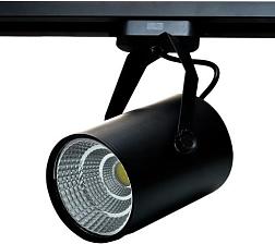 Светильник трековый LED 30Вт 220В черный на однофазный трек; IMEX, IL.TRL-30.BK