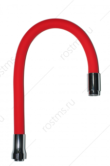 Излив для кухни гибкий универсальный 50 см силиконовый красный; РМС, S50R