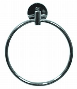 Держатель для полотенец кольцо на саморезах хром; F011