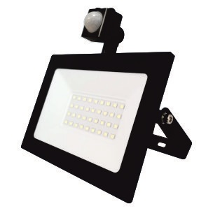 Прожектор LED с датчиком движения LE LED FL IR 20W BLACK IP65 LEEK; LE040304-0002