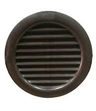 Решетка вентиляционная d 100 мм круглая коричневая, МВ 100 бВС