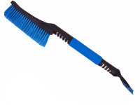 Щетка для снега KS-61 со скребком синяя мягкая ручка 61 см