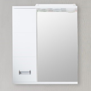 Зеркало-шкаф для ванной комнаты Baltica 60 левое белый; AQUA DE MARCO, 1060CBAL/L