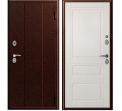 Дверь металлическая Термо М-2 860х2050мм R 1,2мм антик медь/белый кипарис