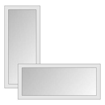 Зеркало для ванной комнаты прямоугольное настенное 1160х500 мм дуб млечный; Радуга, РМ015022