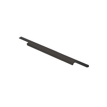 Ручка мебельная торцевая 450 мм матовый черный; RT-001-450 BL
