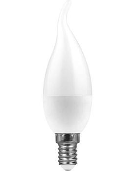 Лампа светодиодная LB-97 16LED 7Вт 230В E14 2700K свеча матовая; Feron, 25475