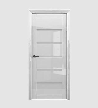 Полотно дверное Фрегат Глянец Вена белый 700мм стекло матовое