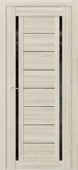 Полотно дверное ЧДК Q33 лиственница белая 900мм стекло черное