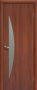 Полотно дверное Fly Doors Луна итальянский орех ПО 800мм стекло матовое; Сибирь Профиль