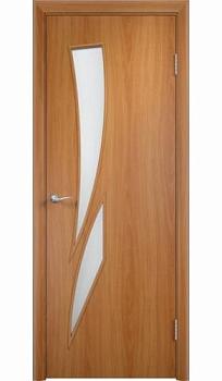 Полотно дверное Fly Doors Стрелиция миланский орех ПО 700мм стекло матовое; Сибирь Профиль