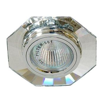 Светильник точечный DL8120-2 MR16 G5.3 серебро/серебро неповоротный; Feron, 19730