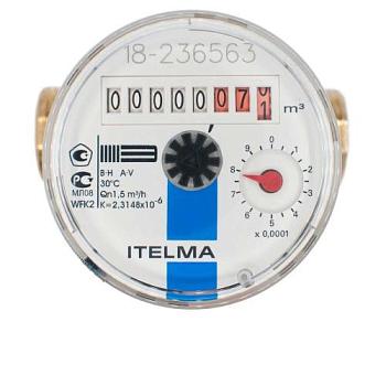Водосчетчик d 15 мм для холодной воды; ITELMA
