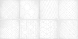 Плитка Richard белый рельеф 24,9х50х0,85 см 1,1205 кв.м. 9 шт; Alma Ceramica, TWU09RCD010