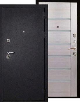 Дверь металлическая Выбор Стайл 960х2050мм R 1,2 мм черный бархат/венге горизонт