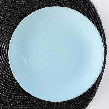 Тарелка десертная 19 см голубой Пастель, Доляна; С-М, 5046397