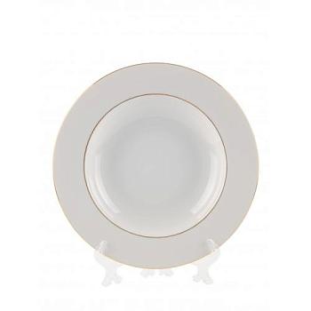 Тарелка глубокая 22,5 см Астра фарфор белый; Crystalex, 0D01490 Astra 3604А