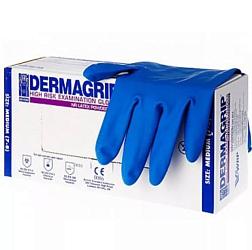 Перчатки хозяйственные латекс Dermagrip High Risk Powder Free 1 пара р-р L анатомические