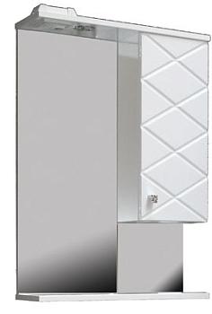 Зеркало-шкаф для ванной комнаты Чикаго 550/С со светильником; Афина, 007182